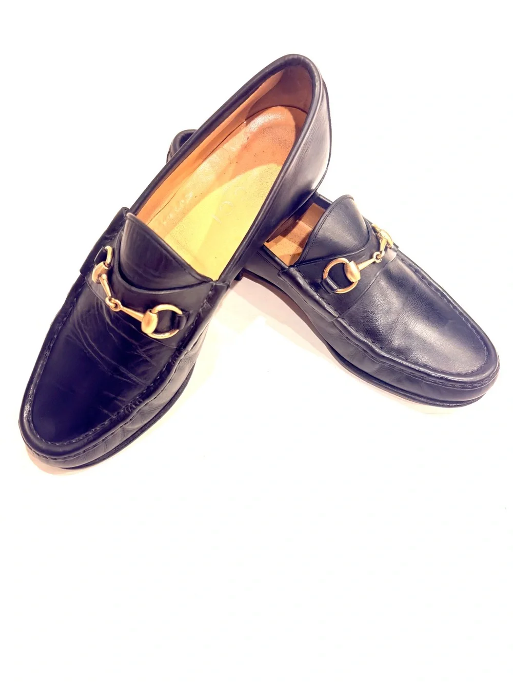 GUCCI Men’s 1953 Horsebit Black Loafers 11 Made in Italy